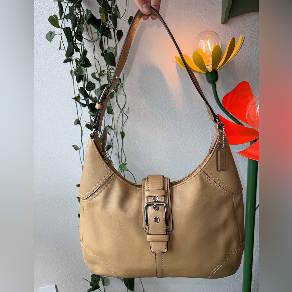 Y2K Coach Tan Hamilton Hobo Shoulder Bag